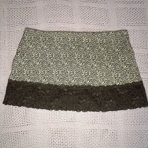 Micro Mini Leopard Print Skirt